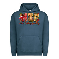Pigment Midnight Navy funny thanksgiving wine turkey family Urban Hoodie - MaliasSmallBusiness