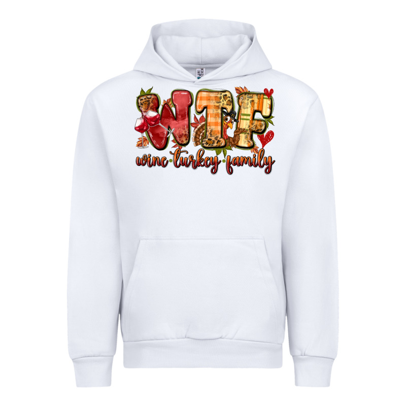 Funny Thanksgiving Wine Turkey Family Urban Hoodie by MaliasSmallBusiness | Teevron