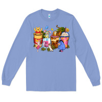 Colony Blue cartoon characters coffee cups Long Sleeve Tee - Zillion Design Studio