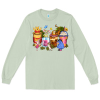 Matcha cartoon characters coffee cups Long Sleeve Tee - Zillion Design Studio