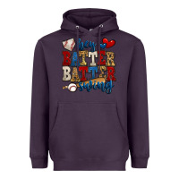 Plum hey batter batter swing baseball Heavyweight Hoodie - Jasminsmagicworld