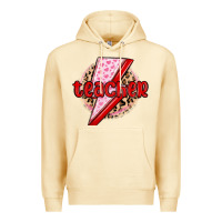 Pina Colada teacher lightning bolt valentines day Premium Hoodie - MaliasSmallBusiness