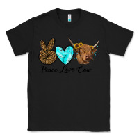 Black peace love cow Classic Tee - RanaPortraitStore