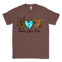 Chestnut peace love cow Classic Tee - RanaPortraitStore