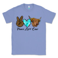 Colony Blue peace love cow Classic Tee - RanaPortraitStore