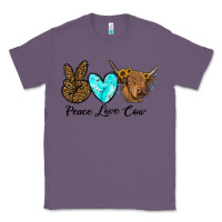 Lavender peace love cow Classic Tee - RanaPortraitStore