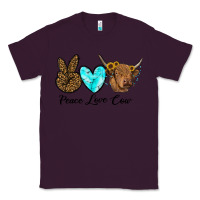 Plum peace love cow Classic Tee - RanaPortraitStore