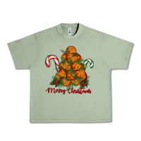 Oil Green Merry Christmas Basketball Urban Heavy Tee - RanaPortraitStore