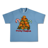 Pebble Blue Merry Christmas Basketball Urban Heavy Tee - RanaPortraitStore