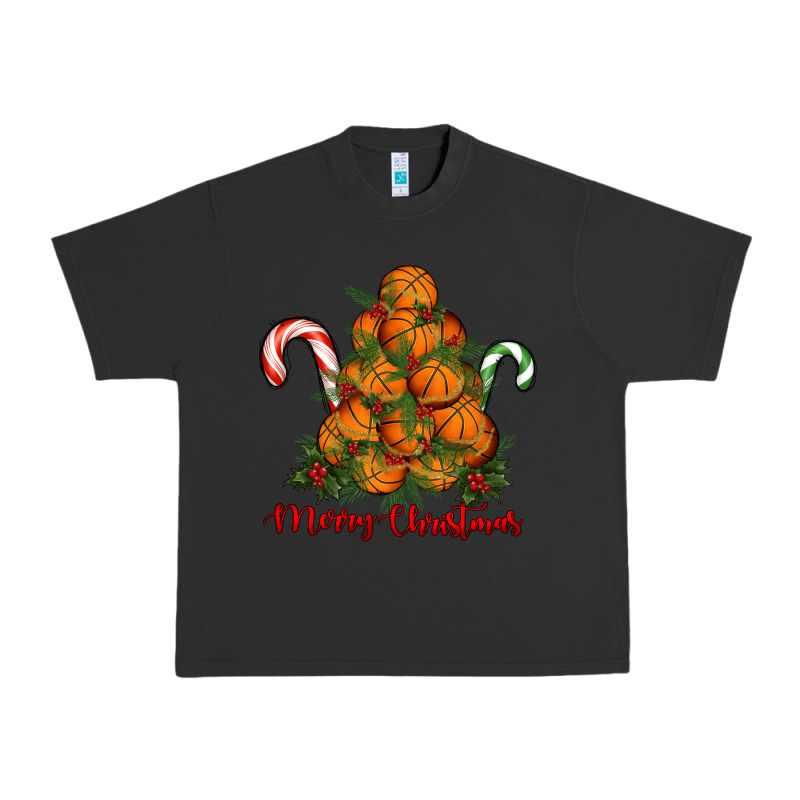 Merry Christmas Basketball Urban Heavy Tee by RanaPortraitStore | Teevron