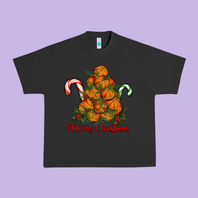 Urban Heavy Tee Merry Christmas Basketball