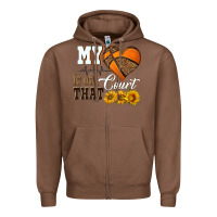 Chestnut my heart is on that court Zipper Hoodie - HRA Design Shop