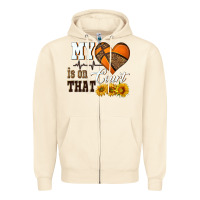 Sandshell my heart is on that court Zipper Hoodie - HRA Design Shop