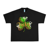 Black st. patricks day lucky shamrock Urban Heavy Tee - BarkalooDesign