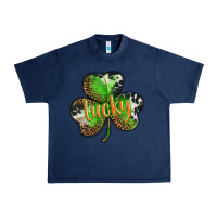 Navy st. patricks day lucky shamrock Urban Heavy Tee - BarkalooDesign