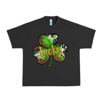 Pigment Black st. patricks day lucky shamrock Urban Heavy Tee - BarkalooDesign