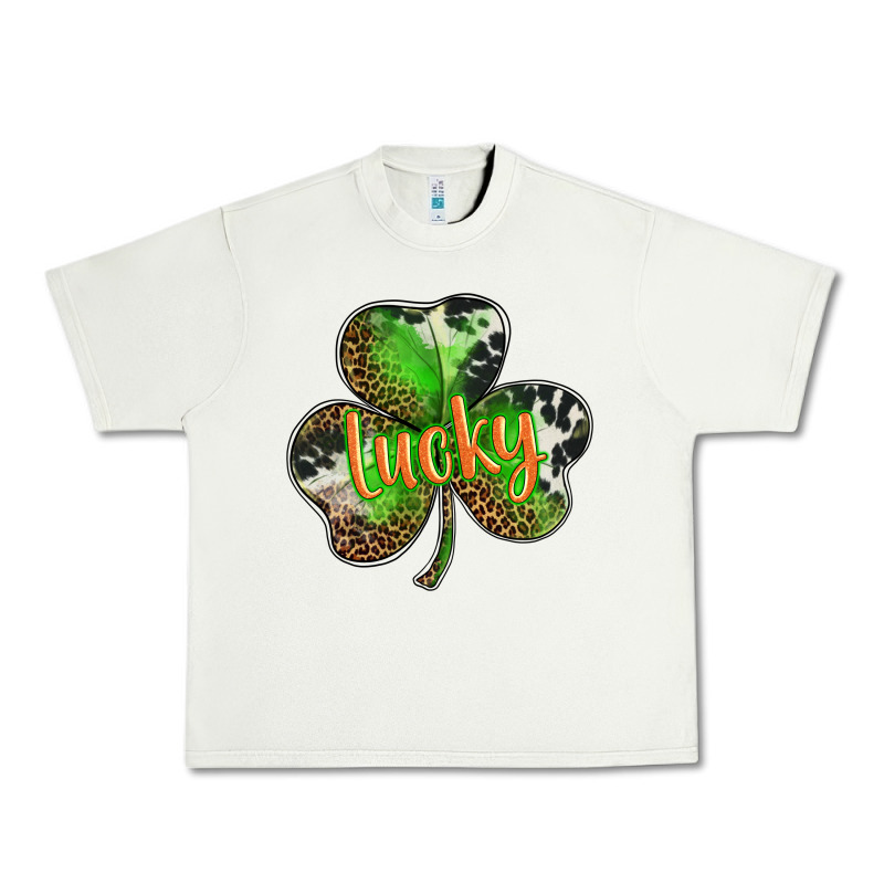 St. Patricks Day Lucky Shamrock Urban Heavy Tee by BarkalooDesign | Teevron