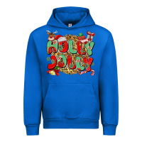 Cobalt holly jolly christmas Urban Hoodie - MaliasSmallBusiness
