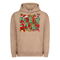 Pigment Burro holly jolly christmas Urban Hoodie - MaliasSmallBusiness