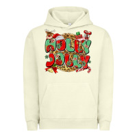 Pigment Pistachio holly jolly christmas Urban Hoodie - MaliasSmallBusiness