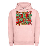 Pigment Salmon holly jolly christmas Urban Hoodie - MaliasSmallBusiness