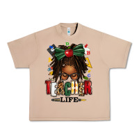 Burro teacher life afro locs messy bun Urban Heavy Tee - texasbilliewilder