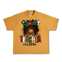 Peanut Butter teacher life afro locs messy bun Urban Heavy Tee - texasbilliewilder