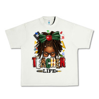 Pistachio teacher life afro locs messy bun Urban Heavy Tee - texasbilliewilder