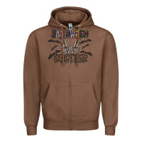 Chestnut halloween brother Zipper Hoodie - CowhideDigitalArt