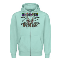 Seafoam halloween brother Zipper Hoodie - CowhideDigitalArt