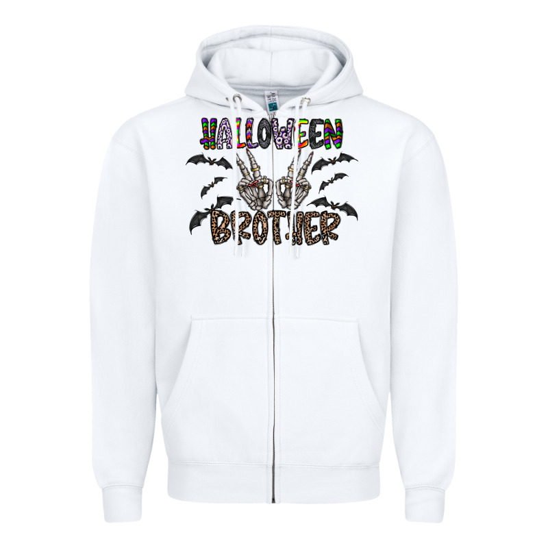 Halloween Brother Zipper Hoodie by CowhideDigitalArt | Teevron
