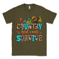 Army Green a country girl can survive Classic Tee - Zillion Design Studio