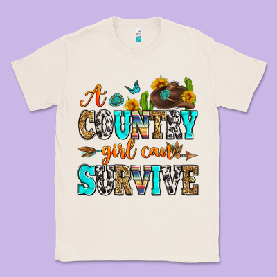 A Country Girl Can Survive Classic Tee Designed By Zillion Design Studio