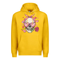 Lemon valentine's day skull Premium Hoodie - MaliasSmallBusiness