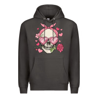 Valentine's Day Skull Premium Hoodie | Teevron
