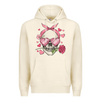Tofu valentine's day skull Premium Hoodie - MaliasSmallBusiness