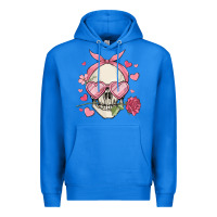 True Royal valentine's day skull Premium Hoodie - MaliasSmallBusiness