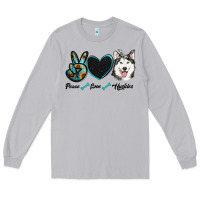 Moon Dust peace love huskies Long Sleeve Tee - RanaPortraitStore