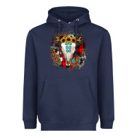 Navy bullskull christmas Heavyweight Hoodie - JahusDesignShop