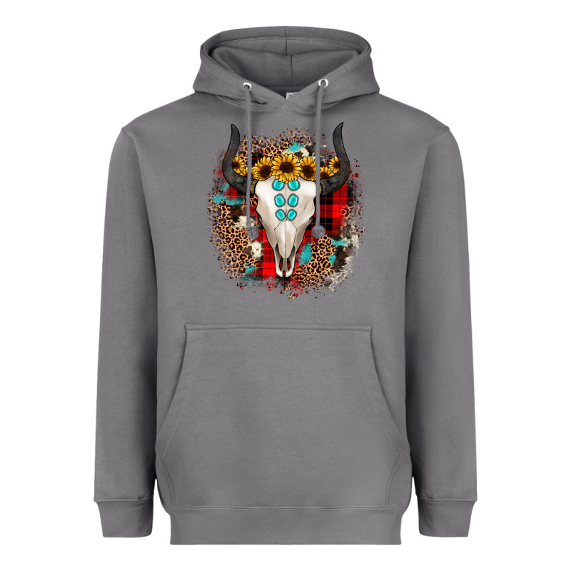 Bullskull Christmas Heavyweight Hoodie by JahusDesignShop | Teevron