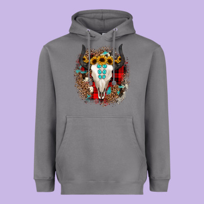 Bullskull Christmas Heavyweight Hoodie Designed By Jahusdesignshop