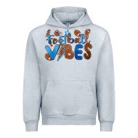 Heather Grey football vibes Urban Hoodie - MaliasSmallBusiness