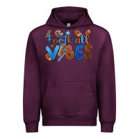 Mauve Wine football vibes Urban Hoodie - MaliasSmallBusiness