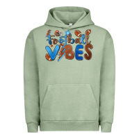 Pigment Oil Green football vibes Urban Hoodie - MaliasSmallBusiness