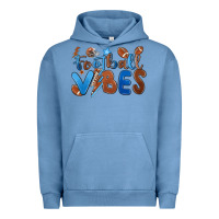 Pigment Pebble Blue football vibes Urban Hoodie - MaliasSmallBusiness
