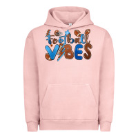 Pigment Salmon football vibes Urban Hoodie - MaliasSmallBusiness