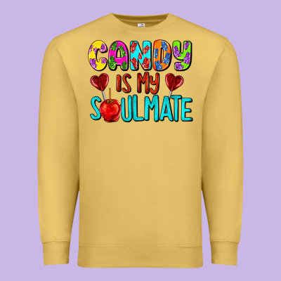 Candy Is My Soulmate Premium Sweatshirt Designed By Adodesignshop