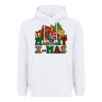 White merry xmas with christmas Heavyweight Hoodie - AdoDesignShop