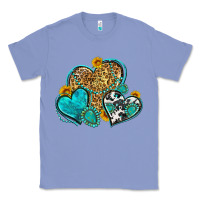Colony Blue western turquoise hearts Classic Tee - Zillion Design Studio