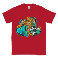 Red western turquoise hearts Classic Tee - Zillion Design Studio